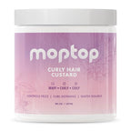 MopTop Curly Hair Gel Custard - Styling Gel for Moisturizing and Defining Soft Curls, Lightweight and Anti Frizz, Curly Hair Products for Waves, Coils & Kinks (Citrus Kumquat, 8oz)