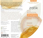 Zatik Naturals - Deep Moisturizing Shampoo + Conditioner Set - Coconut & Calendula, for Colored, Dry damaged Hair, Biodegradable, pH Balanced, FREE from Parabens, fragrances, 10.8 fl oz (One of Each)