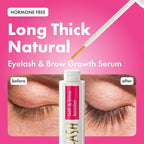 TOPLASH Eyelash Growth Serum - Innovative Formula for Longer, Thicker, Fuller Brows & Lashes - Natural, Cruelty-Free & Hypoallergenic - 0.10 fl.oz.
