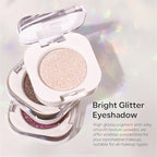 KYDA Single Glitter Eyeshadow, Champagne Glow Eyeshadow, Ultra-fine Lightweight Powder, Blendable Formula, Daily Glossy Eyes Makeup, Moonstone