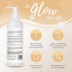 Dark Self Tanning Lotion for Face & Body - Hydrating Sunless Tanner for a Natural, Streak-Free Olive with Vitamin E, C & Aloe - Fast-Drying Dark Self Tanner for Sensitive, Fair & Pale Skin - 8 fl oz