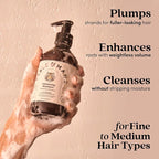 Fable & Mane Volumizing Shampoo, adds Weightless Volume from Root to Ends. Cleanses and Shine-Boosting with Alma For Thinning, Fine or Medium Hair Types
