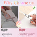 3.8 Inch Silver Eyebrow Scissors, Stainless Steel small scissors for Personal Care, Professional Grooming Scissors for Eyebrows, Mustache & Beard Hair Trimming