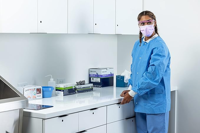 HALYARD Pink Level 1 Procedure Mask with Earloops, 57578