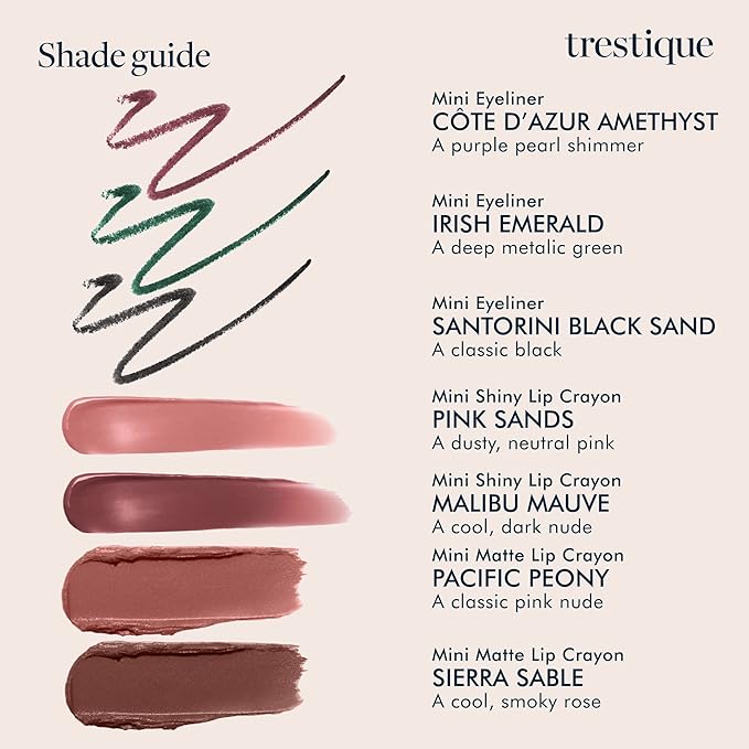 trestique Mini Eye Makeup and Lip Makeup Set