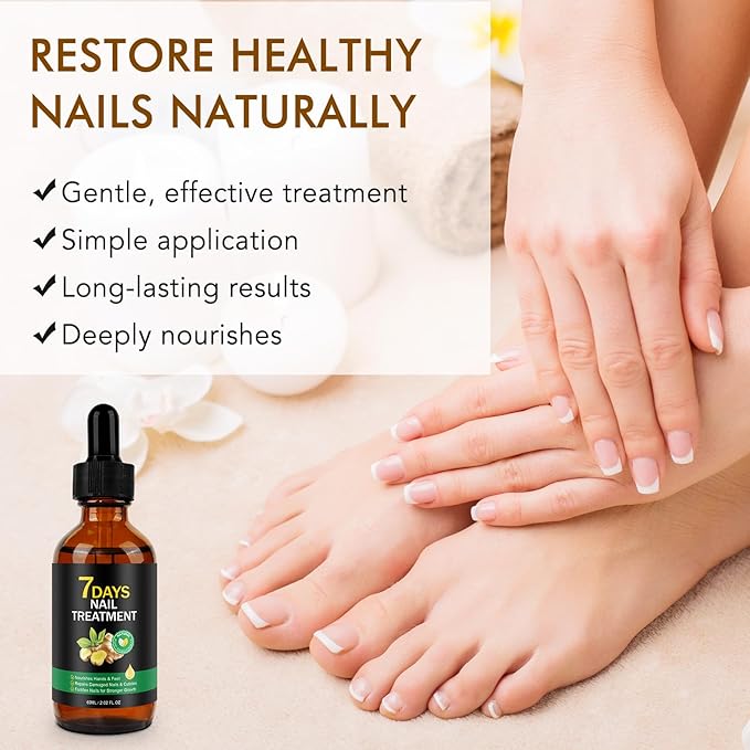 2PCS Ginger Nail Treatment, Nails Growth Serum, Nail Repair Cuticles Oil, Ginger Nail Serum Oil for Strengthen nails & Promote Nail Growth, Natural Plant Formula