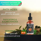 Organic Batana Oil for Hair Growth, 100% Pure , Promotes Hair Wellness for Men & Women, Enhances Hair & Skin Radiance (2.0 Oz)