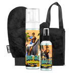 Bro Glo Self Tanner for The Boys - King Bundle - Easy Sunless Tan For Your Face & Body With Mitt & Back Applicator - Oil Free Water Based for Faster Skin Drying - Natural Sun Kissed Bronze Color Perfect for Men - Gift Set (The King Bundle)