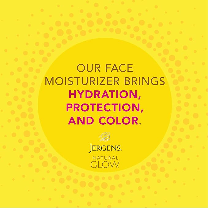 Jergens Natural Glow Face Self Tanner Lotion with SPF 20, Sunless Tanning, Medium to Deep Skin Tone Moisturizer, Daily Facial Sunscreen, Oil Free, Broad Spectrum UVA and UVB Protection,2 Oz(Pack of 2)