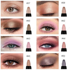 evpct 8Pcs Cream Eye Shadow Brightener Sticks Set for Eyes, Champagne Golden Rose Bronze Pink Waterlily Mauve Plum Smoky Amethyst Tawny Shimmer Matte Pencil Eye shadow Crayon Stick Palette Makeup 06