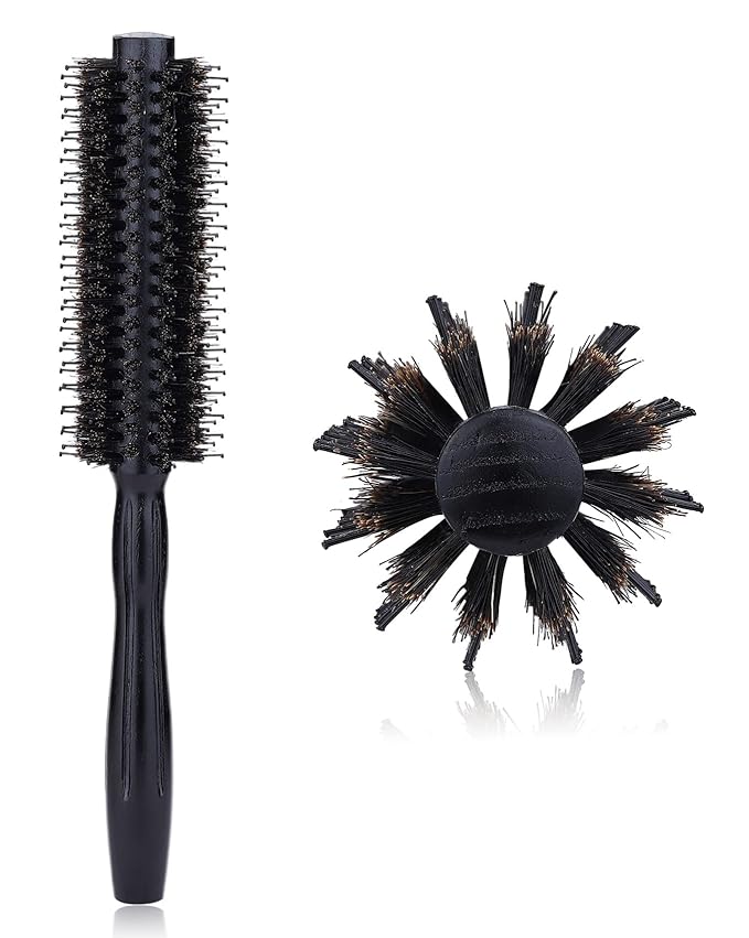 PERFEHAIR Round Hair Brush - 1.8 Inch, Boar & Nylon Bristle Volumizing Roller Hairbrush for Women or Men'S Short, Medium, Fine, Thin Hair Blow Drying Or Styling