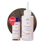 eSalon Permanent Hair Color & Hair Dye Complete Kit - Personal Colorist Kit for Up To 100% Gray Coverage for All Hair Types - Professional-Grade Ammonia-Free Hair Dye (Light Brown Ash 6A)