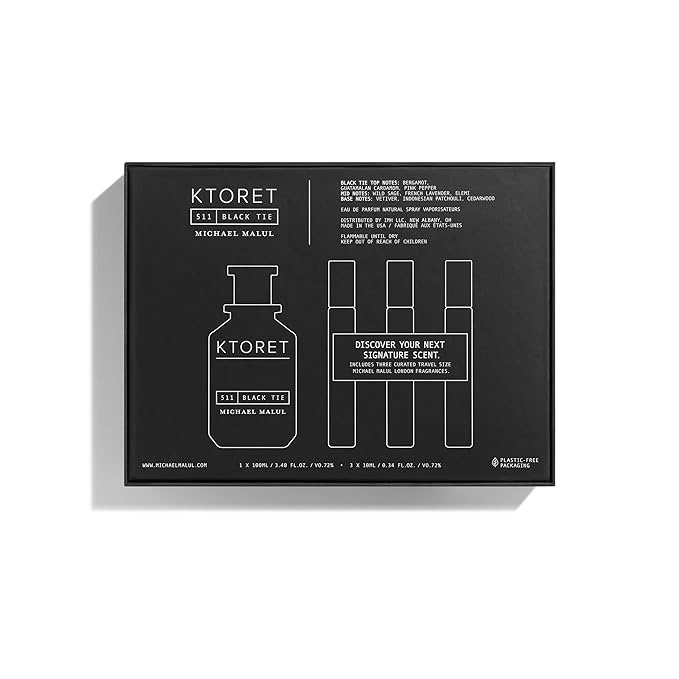 Michael Malul 511 Black Tie Eau de Parfum Gift Set - 100ml | 10ml