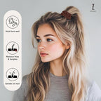 8Pcs Silk Scrunchies Hair Ties for Women & Girls, Mulberry Silk Scrunchies No-Damage Thin Satin Ponytail Holders for Hair Care(Clolor 05)