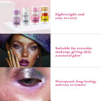 Body Glitter Stick, Purple Glitter Wax Stick for Hair and Body, Long-Lasting Sparkle - Safe & Sweatproof for Women Face/Body/Hair Glitter Makeup