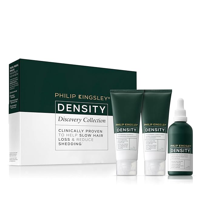 Philip Kingsley Hair Thickening Collection - Shampoo, Conditioner, and Scalp Serum for Fine, Fragile, and Thinning Hair - Volumizing and Strengthening