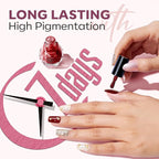 modelones Nail Polish Set 12 Colors Burgundy Red New Year 2025 Nail Polish Set Champagne Gold Glitter Dark Red Purple Shimmer Brown Nail Valentines's Gifts for Women Girl DIY Salon Home