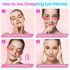 Under Eye Patches (24 Pairs) - Eye Masks for Wrinkles, Puffy Eyes, Dark Circles, Eye Bags, Stocking Stuffers for Women, Gifts for Teenage Girls, Under Eye Mask for Refreshing, Revitalizing