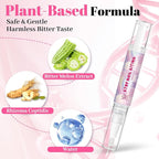 2 Packs Nail Biting Treatment for Kids Stop Biting Pens Prevention Thumb Sucking Deterrent Nail Polish Fast Dry Long Lasting Non Toxic Natural Nail Care Pen for Children Teens Adults Biters(10ML)