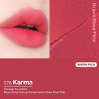 Unseen Blur Soft-matte Lip Tint Long-Lasting Stain, Blendable 3.2g, Holiday Stocking Stuffer, Winter Makeup Essentials (576 Karma, 0.11 oz)