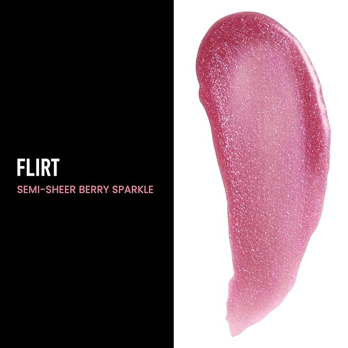 Frankie Rose Cosmetics Lip Gloss | Non-Sticky Formula, Long Lasting Gloss Shimmer, Bold Pigment & Hydrating Gloss of Lips, Flirt Shimmer Lip Gloss, 20g