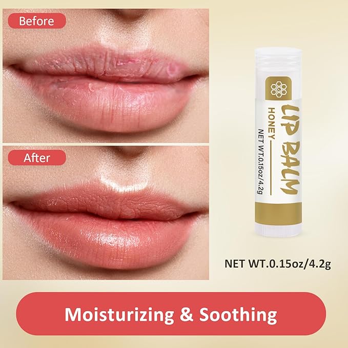16 Pack Lip Balm, Natural Lip
