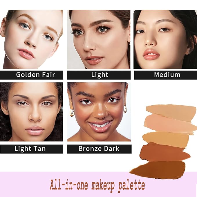 12 Color Correcting Concealer Palette, Cream Color Corrector