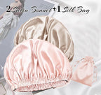 3Pcs Hair Bonnets For Sleeping Satin Bonnet For Women Silk Bonnets Womens Curly Hair Sleep Caps Silky Night Cap