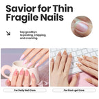 Beetles Jelly Nail Polish Set,6 Colors Pink Nude Jelly Quick Dry Nail Polish Fingernail Fast Drying & Long Lasting Nail Strengthener Polish Gifts for Women