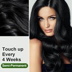 Limer Hair Dye Shampoo Natural Black, 3 in 1 Hair Color for Gray Coverage Men and Women, Herbal Ingredients Natural Shampoo Para Pintar el Cabello, Semi-Permanent Champu Para Canas(15.55fl oz/460ml)