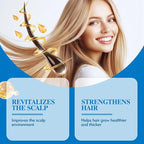 Hair Nourishing Serum Roll-On - Revitalizes & Strengthens Weak Hair to Reduce Hair Fall & Boost Growth, Daily Scalp Care Treatment with Rosemary Oil for Men & Women