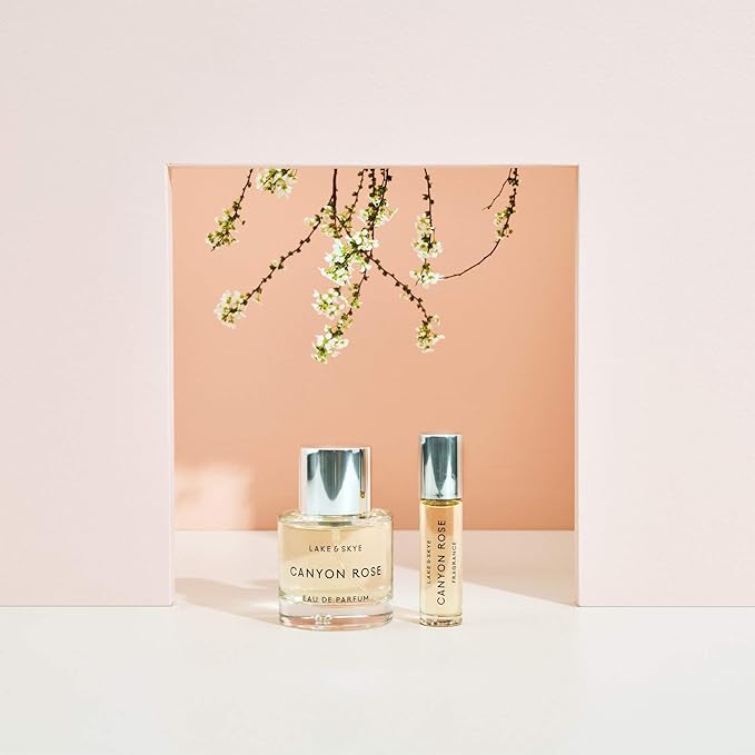 Lake & Skye - Canyon Rose Warm Floral and Vanilla Rollerball Fragrance Oil 0.33 oz (10 ml)