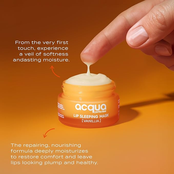 Lip Mask, Overnight Lip Treatment Enriched With Skin Softening Vanilla and Hydrating Shea Butter, Flaky Dry Lips