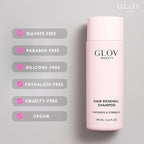 Glov Beauty Hair Renewal Shampoo – Purifying and Revitalizing Formula with Apple Stem Cells, Keratin Amino Acids, Argan Oil, Biotin & Green Tea – Gentle Daily Cleanser for All Hair Types