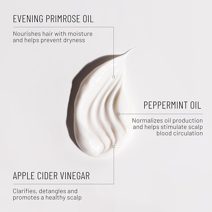 Hairstory New Wash Deep Clean Refill, Clarifying Cleansing Cream for Oily & Fine Hair, Detergent Free Shampoo & Conditioner Alternative, 20oz