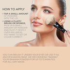 Bellapierre Banana Setting Powder – Color-Correcting Brightening Powder, Matte Finishing Tint, Translucent Under-Eye Baking Makeup, Lightweight Talc-Free Formula - Tan - 0.14 Oz