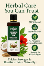 Inayah Ayurvedic Hair Oil for Hair Growth - 200ml | With Coconut Oil, Bhringraj, Amla, Hibiscus & 30+ Natural Herbs | Anti Hair Fall | Hair Regrowth Oil | No Fillers & Paraben Free