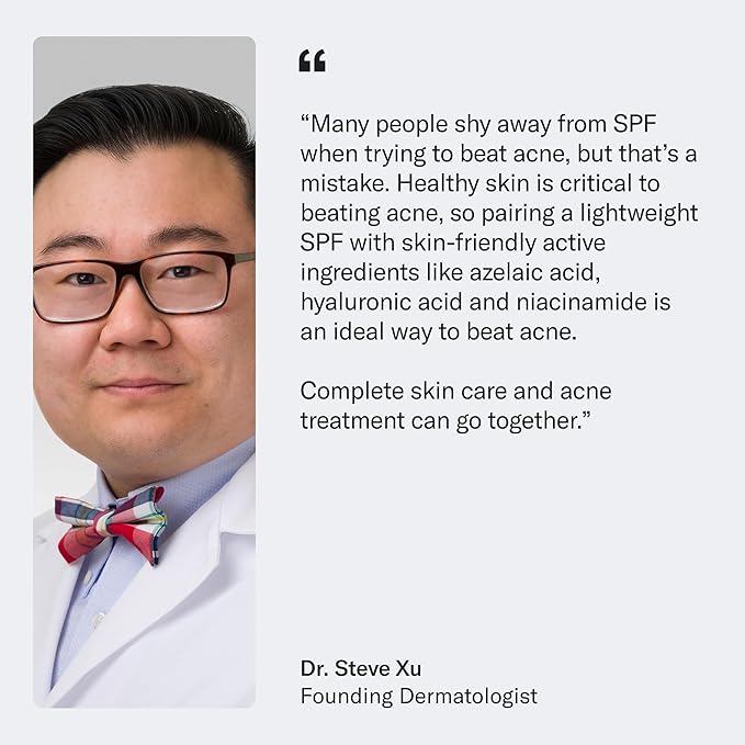 Geologie Clear Skin Face Cream | Clear System Daily Moisturizer with SPF15 for Acne-Prone Skin | Azelaic Acid, Niacinamide & Hyaluronic Acid | Lightweight & Oil Free | 60 ML