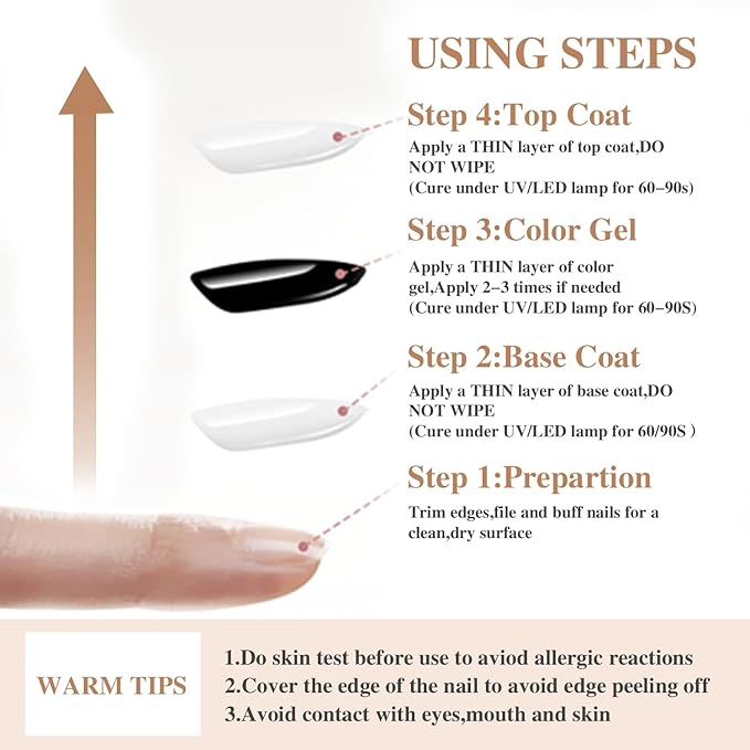 2 Pcs 15ml No Wipe Gel Top Coat and Base Coat Set - Shine Finish and Long Lasting, Soak Off LED Nail Lamp Gel Base Top Coat Finish Nail Art Design Manicure Gifts for Women