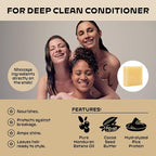 NOLE CARE Sustainable Bar Conditioner with Citrus & Batana Oil, for Oily Hair (2.12 Oz Bar) - Sustainable, PH Balanced, Rice Protein Deep Clean Conditioner, Silky Hair, Plastic-Free