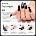 18ml Black Nail Polish Large Volume Quick Drying Nail Polish, Fast Drying and Long Lasting Color Nail Art DIY Home Manicure Gift for Women