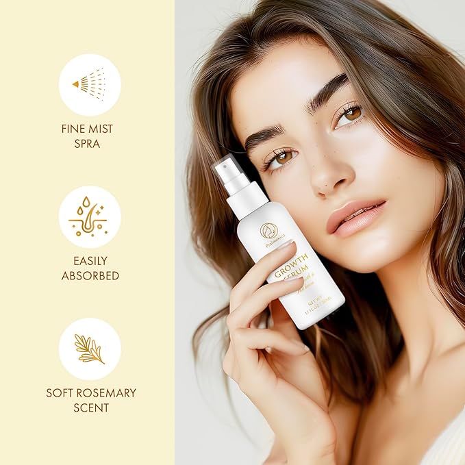 Hair Growth Serum: Rosemary Batana Castor Oil Rice Water Biotin Hair Oils for Hair Growth - Hair Growth Thickening Product - Hair Loss Treatments for Women Men(1.7 Fl Oz (Pack of 2))