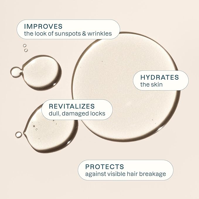 Cliganic Organic Argan Oil for Hair, Face & Skin (Bulk, 32oz with Pump) - 100% Pure, Cold Pressed