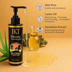 FUNAN Self Tanner Tanning Oil Kit, Deep Moisturizing Sunless Tanner with Application Mitt, Even & Natural Bronzing Self Tan for Face & Body, 3.38 fl oz