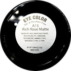 Rich Dusty Rose Pink Matte Red Mauve Pressed Powder Single Vegan Eyeshadow; Talc, Paraben & Cruelty Free