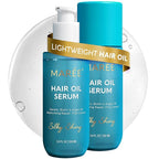 MAREE Hair Oil for Frizzy and Damaged Hair with Vitamins A, E, B5, 2 PACK - Anti Frizz Control Sérum for Curly Women & Men - Aceite de Argán Para el Cabello - Biotin Keratin Antifrizz Products