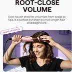 Wavytalk Airflow Styler Curling Iron, Cool Curl, 360° Cool Air Lock in Style for Lasting Curls, Reduces Damage, 2 in 1Hair Straightener and Curler, 1.25 Inch, Anti-Scald for Short Long Hair, Pink