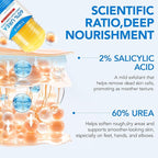 2Pack Urea Cream 60% plus Salicylic Acid 2% Urea Foot Care Stick,Foot Cream for Foot Callus Remover, Feet Moisturizer Stick for Dry Cracked Heels, Hands, Knees,Hydrating Heel Balm, Easy To Use