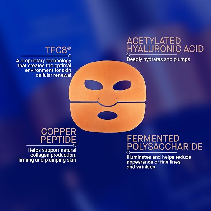 Augustinus Bader The Hydrogel Face Mask – Luxury Cooling, Hydrating & Plumping Facial Treatment – Smooths, Firms & Boosts Radiance – Soothing, Restorative Formula – 6 Masks