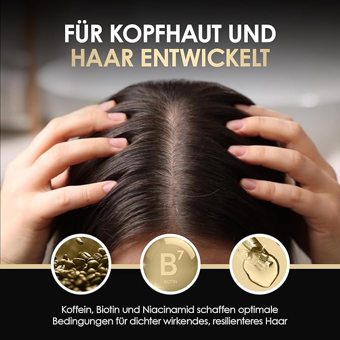 ThickTails Hair Growth Shampoo for Women with Biotin, Caffeine and Saw Palmetto, Sulfate Free Thickening Shampoo for Thinning Hair, Fuller Looking Volume, Stronger Feeling & Scalp Support, 8.45 fl oz